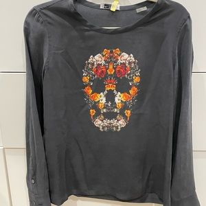 Equipment Flower Skull Blouse